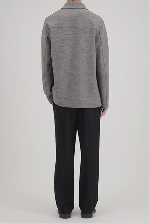 Utility jacket in jacquard