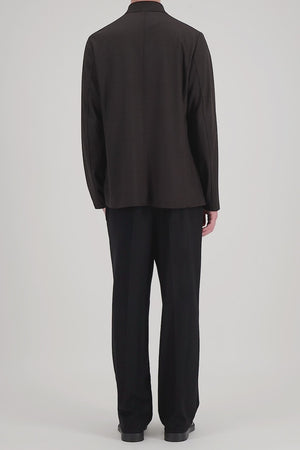 Nehru jacket in superfine merino