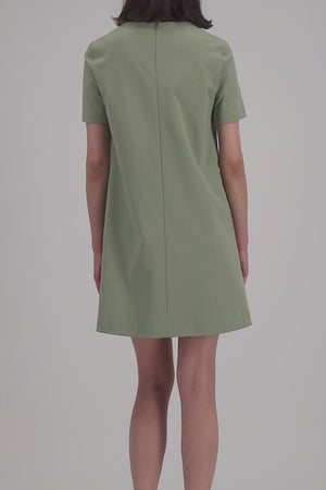 A line dress techno viscose