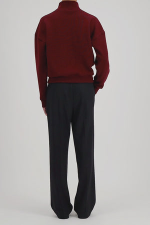 Turtleneck knitted sweat