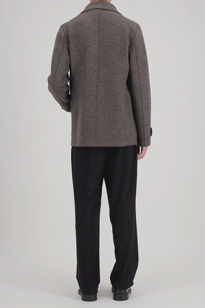Peacoat in boiled wool