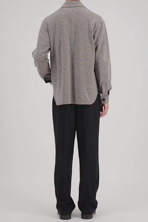 Shirt jacket in tattersall