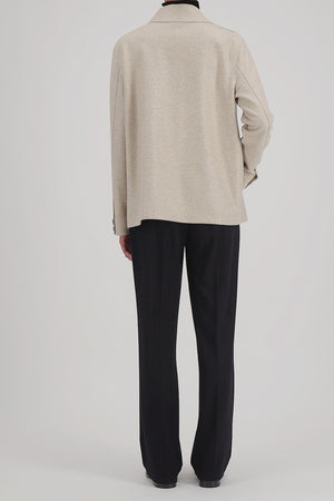 Cashmere Flannel Chore Jacket Crafted from Loro Piana Fabric