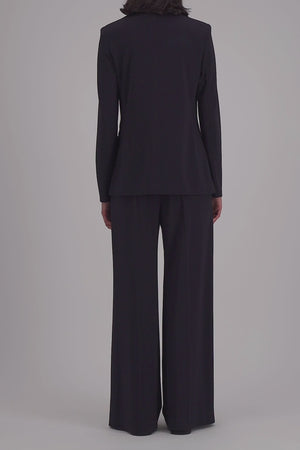 d.b. blazer with shoulder pads crepe viscose