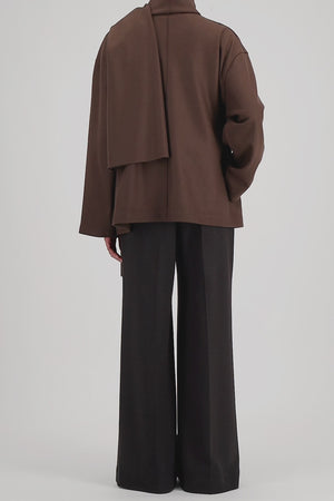 scarf jacket cashmere blend