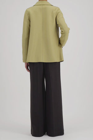 Peacoat in pressed wool