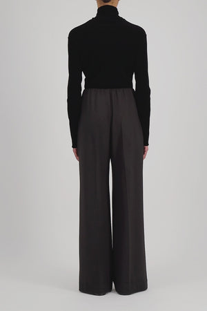 Flared trousers superfine merino