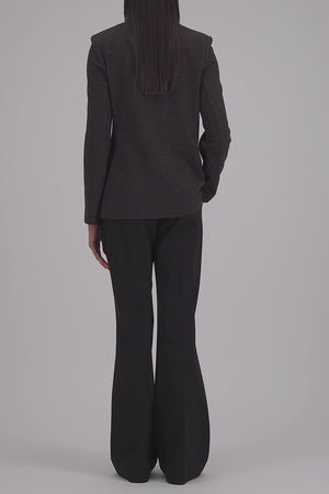 Blazer patterned in moleskin