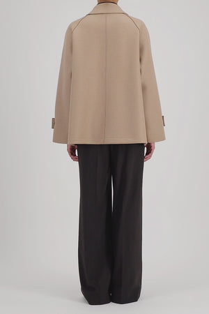 raglan jacket pressed wool