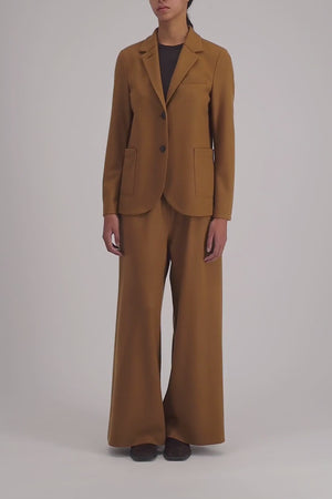 Stand up collar blazer superfine merino