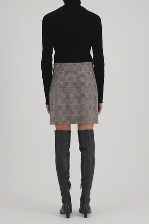 Mini skirt patterned moleskine