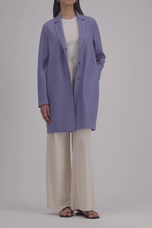 Cocoon coat wool & cashmere blend