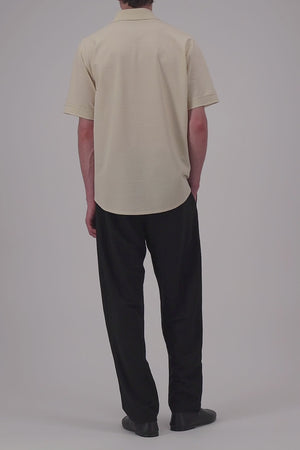 Men summer shirt coolmax seersucker