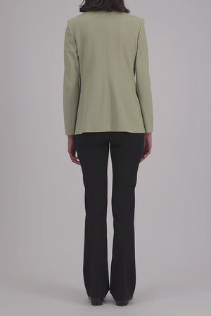 Blazer with shoulder pads honeycomb crafted with Loro Piana fabric