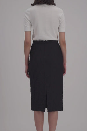 midi skirt crinkle