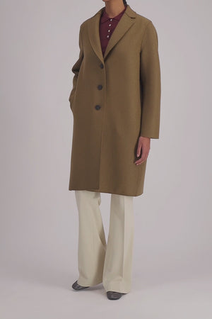 Overcoat pressed wool