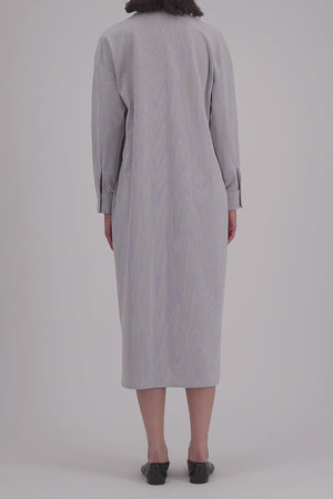 oversized long shirt dress coolmax seersucker