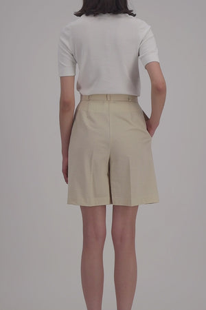 pleated bermuda coolmax seersucker