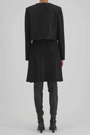 Bolero in light pressed wool