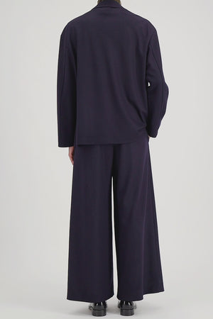 Dropped shoulder blazer in superfine merino