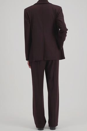 Big lapel blazer in superfine merino