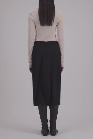 Midi skirt superfine merino
