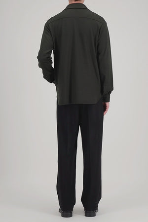 Shirt jacket superfine merino
