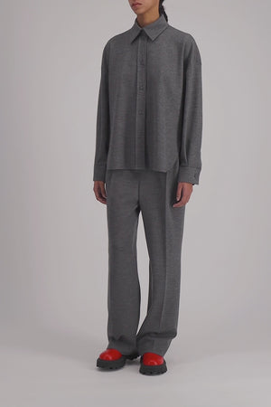 Oversized shirt superfine merino