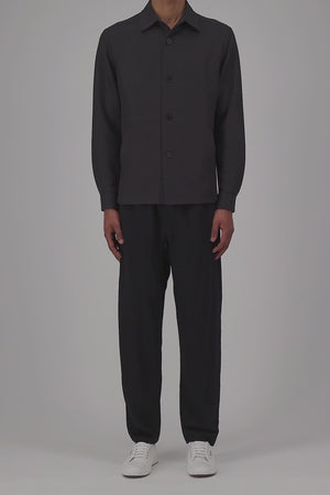 shirt jacket linen honeycomb