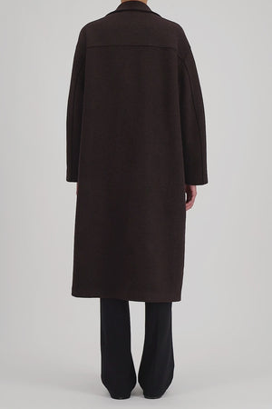 Greatcoat in boiled wool