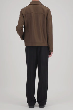 Western jacket in pressed wool