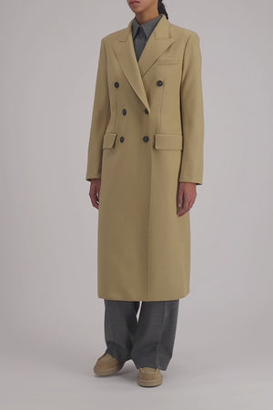 Tailored coat cashmere blend