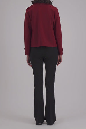 Cropped peacoat scuba