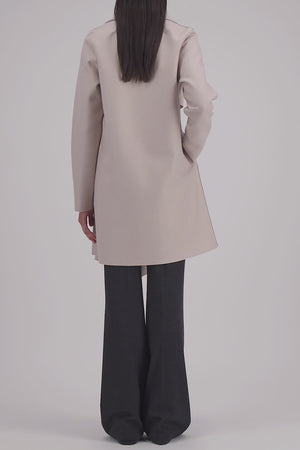 Blanket coat pressed wool