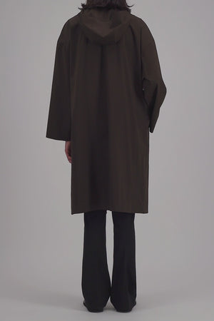 Hooded raincoat light technic