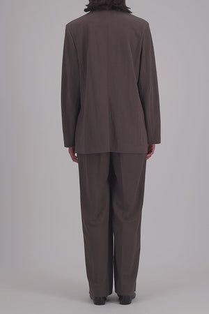 Travel blazer with shoulder pads rayon