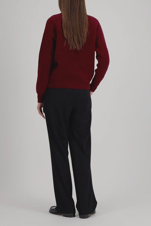 Raglan crew neck sweater - crafted with Todd and Duncan Superfine Lamb’s wool yarn
