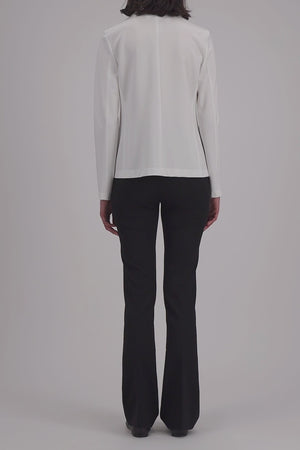 s.b. fitted blazer crepe viscose