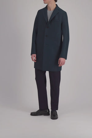 Boxy coat pressed wool