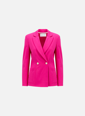 Blazer with shoulder pads in techno viscose