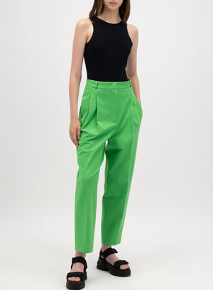 Pleated trousers in techno viscose